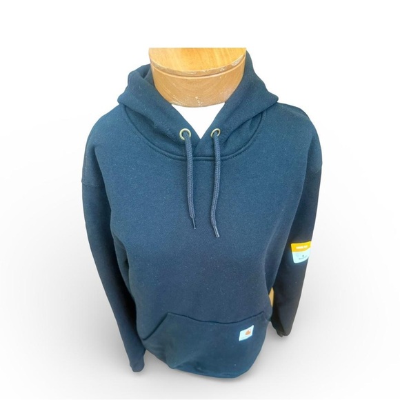 Carhartt Black Logo Sleeve Hoodie – Women’s Small – BNWT - Picture 5 of 9